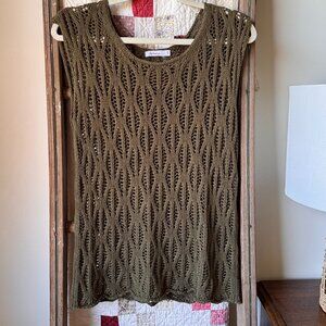 Reitmans Crewneck Crochet Tank Top